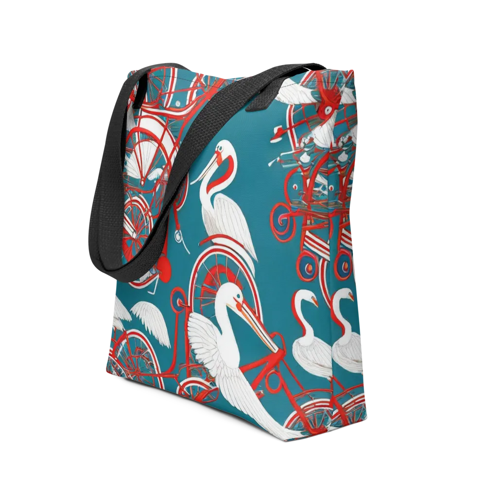 Scarlet Aviary on Tote Bag — Front
