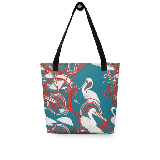 Scarlet Aviary on a Tote Bag