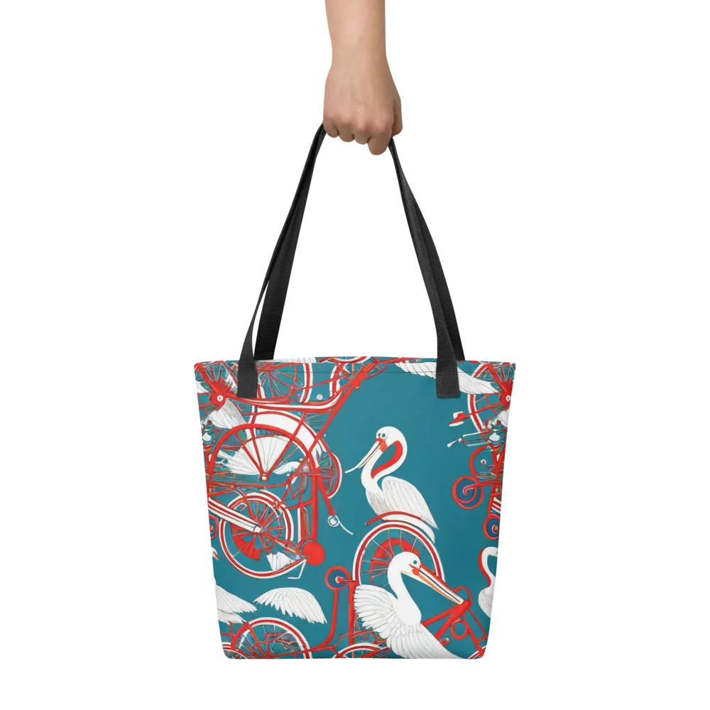 Scarlet Aviary on Tote Bag — Front