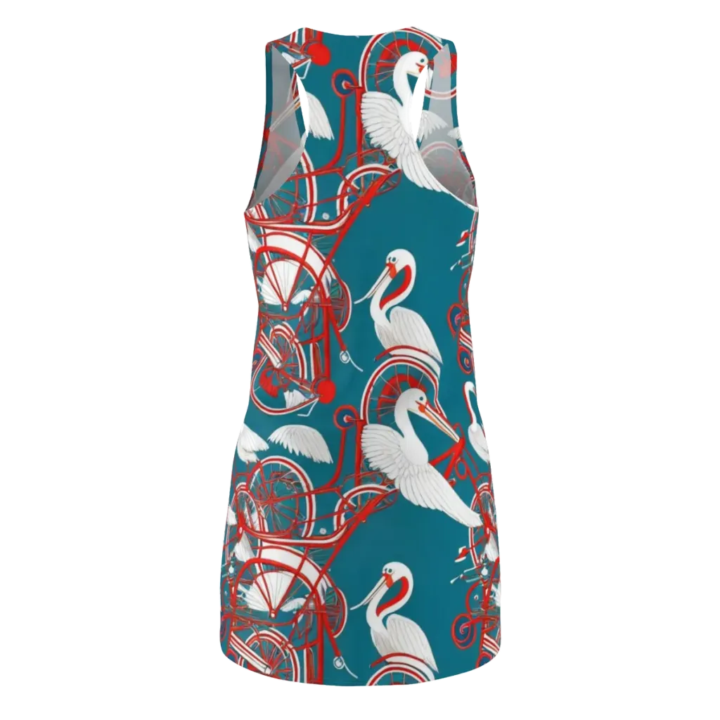 Scarlet Aviary on Racerback Dress — Back