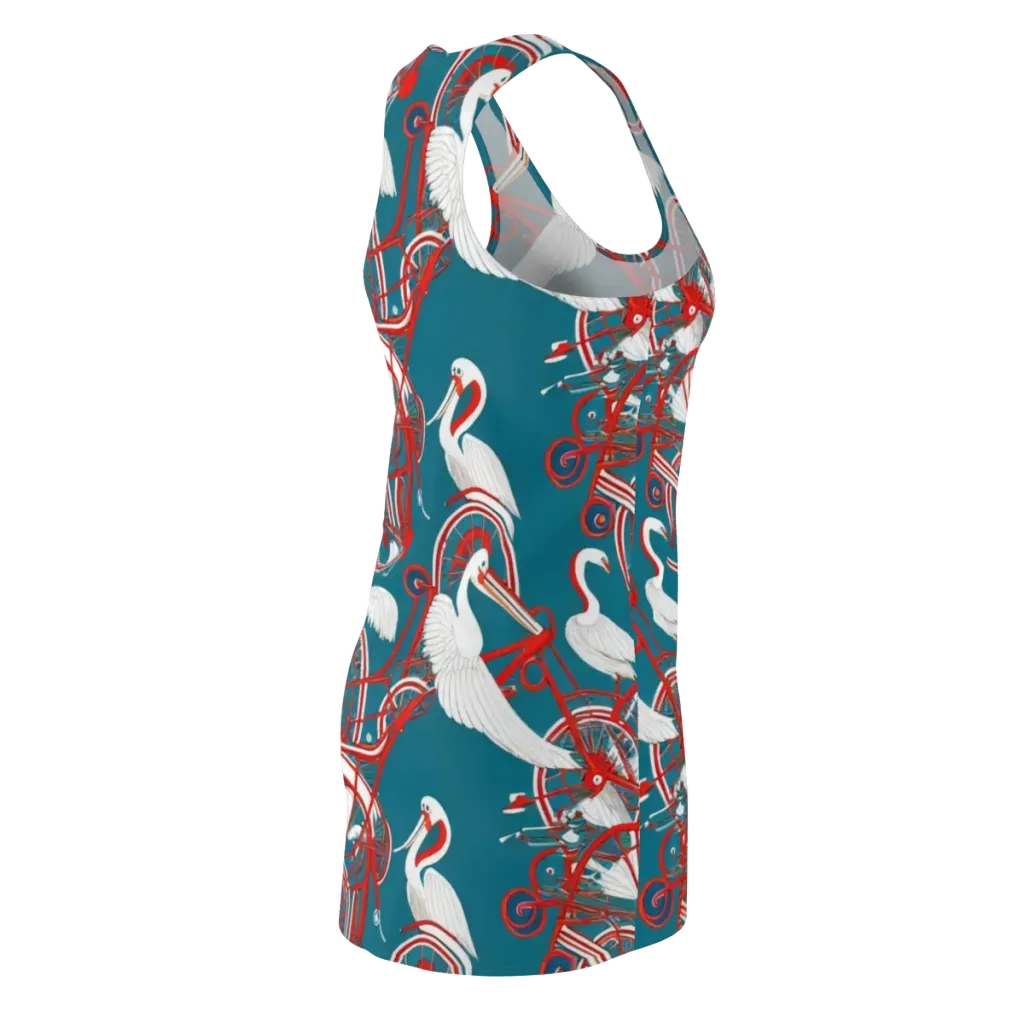 Scarlet Aviary on Racerback Dress — Back Side