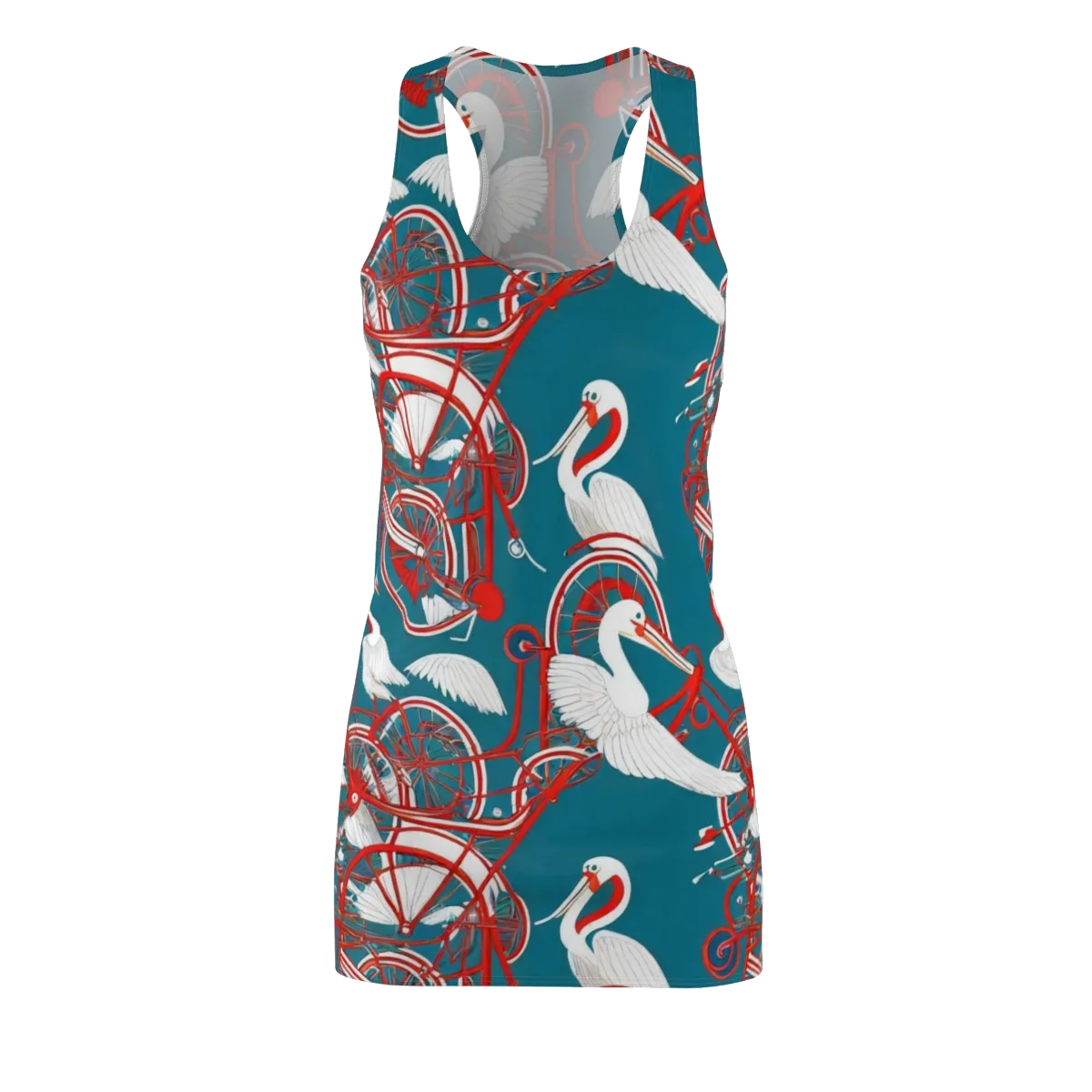 Scarlet Aviary on Racerback Dress — Front
