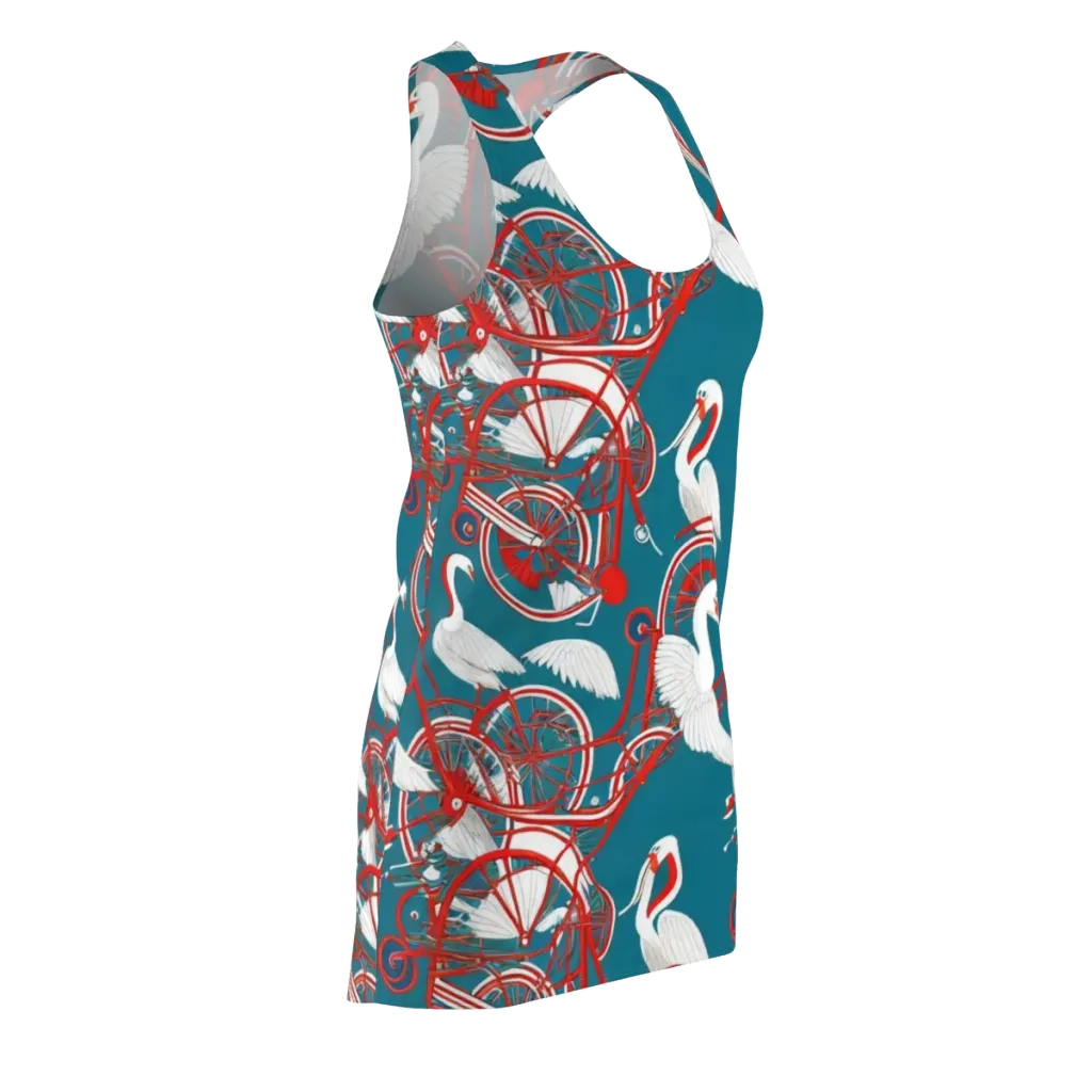 Scarlet Aviary on Racerback Dress — Front Side