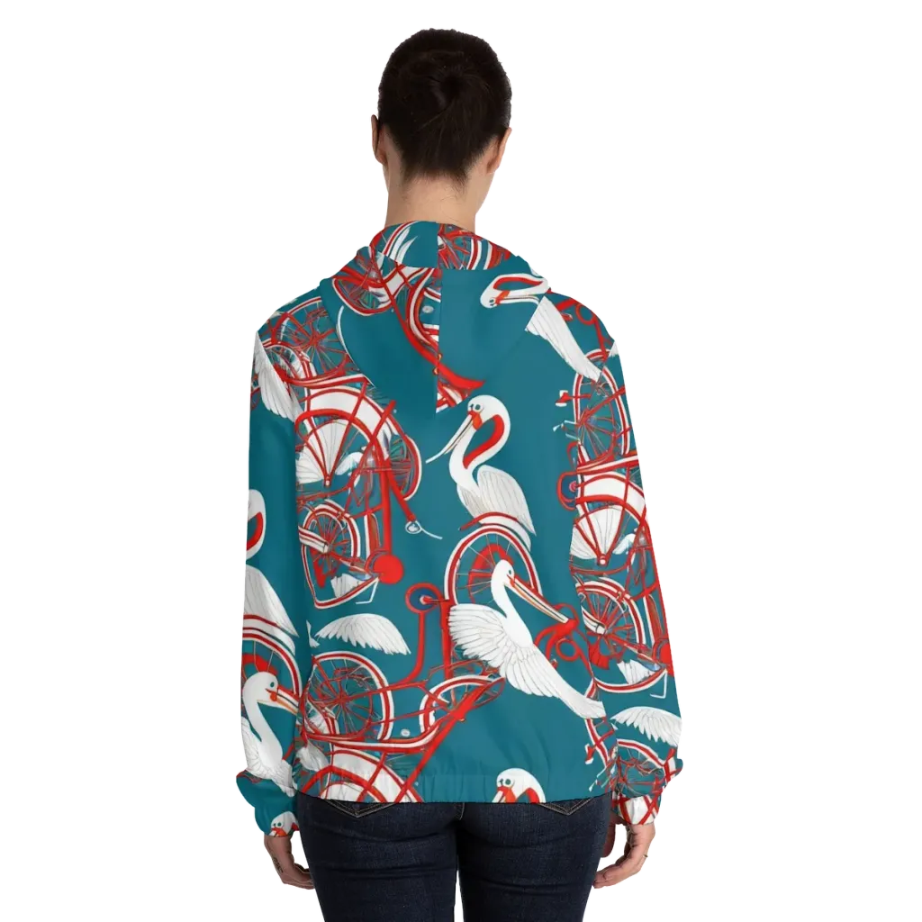 Scarlet Aviary on Women's Full-Zip Hoodie — Back On Person