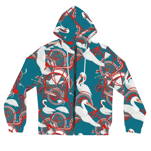 Scarlet Aviary on a Women's Full-Zip Hoodie