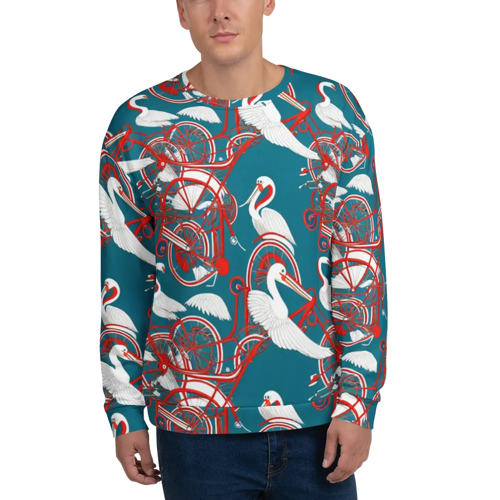 Scarlet Aviary on Sweatshirt — Front