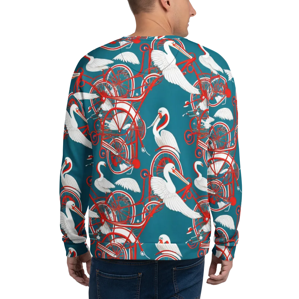 Scarlet Aviary on Sweatshirt — Back