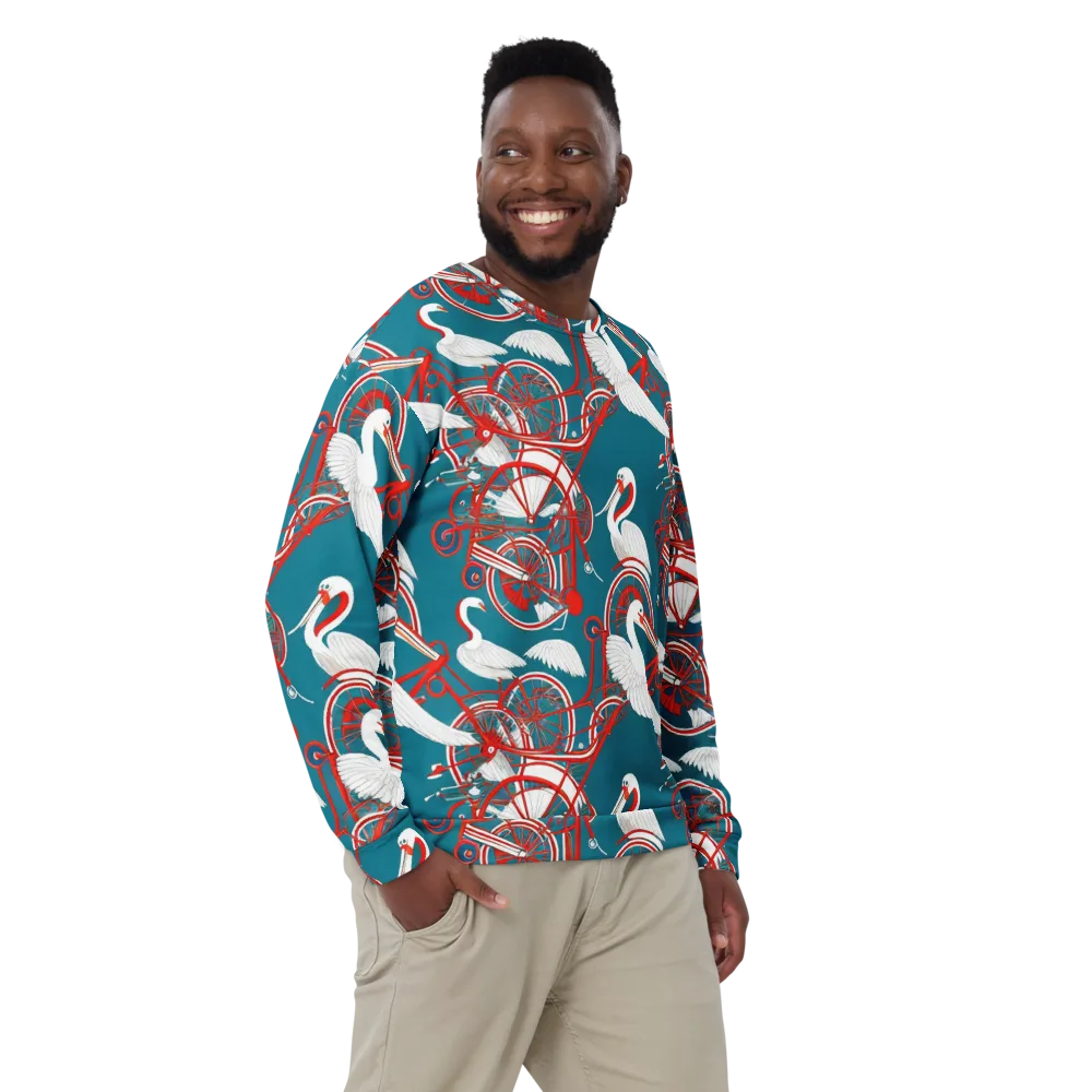 Scarlet Aviary on Sweatshirt — Front