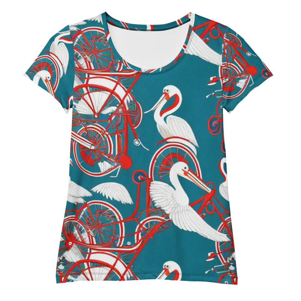 Scarlet Aviary on Women's Athletic T-Shirt — Front