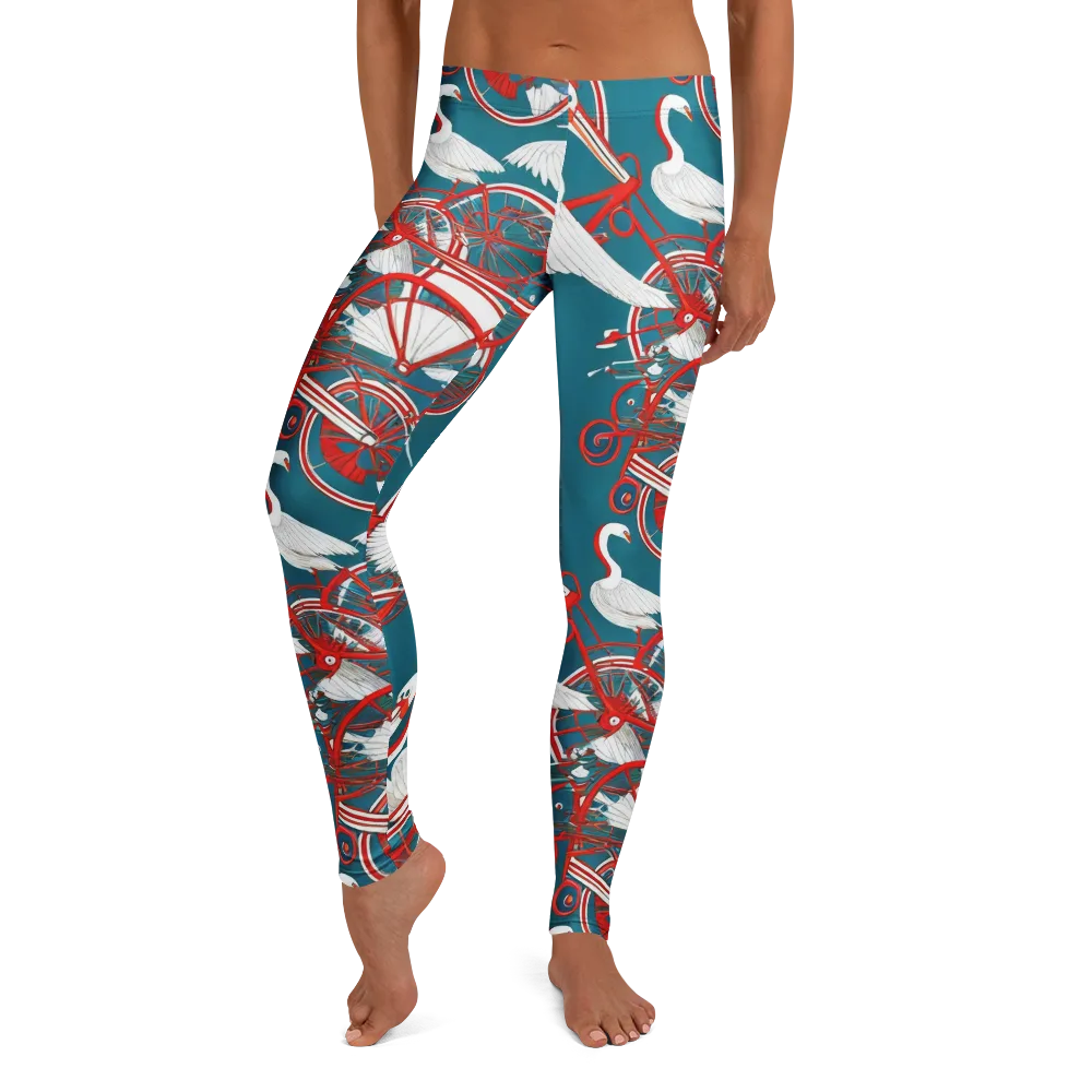 Scarlet Aviary on Leggings — Front