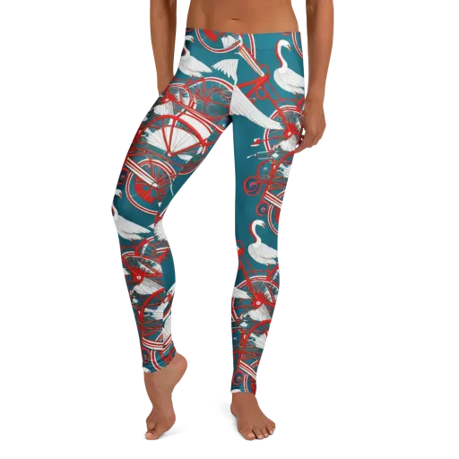 Scarlet Aviary on a Leggings