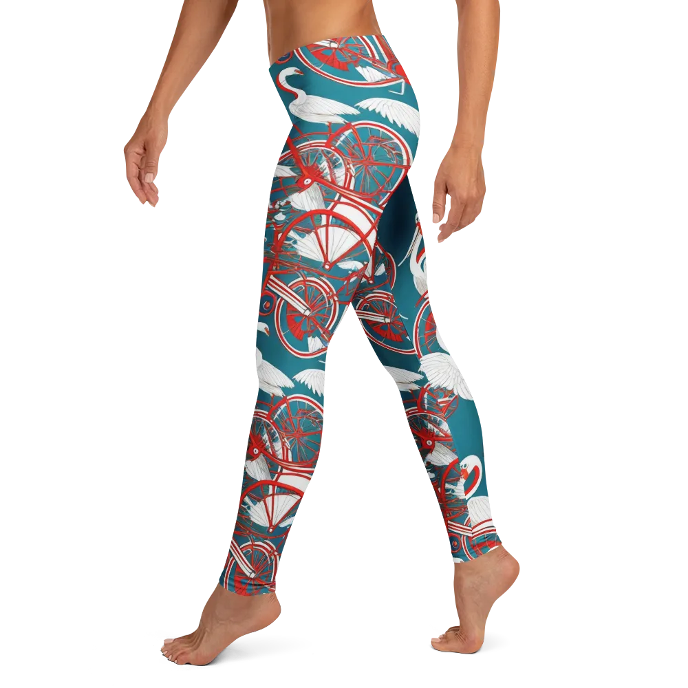 Scarlet Aviary on Leggings — Left