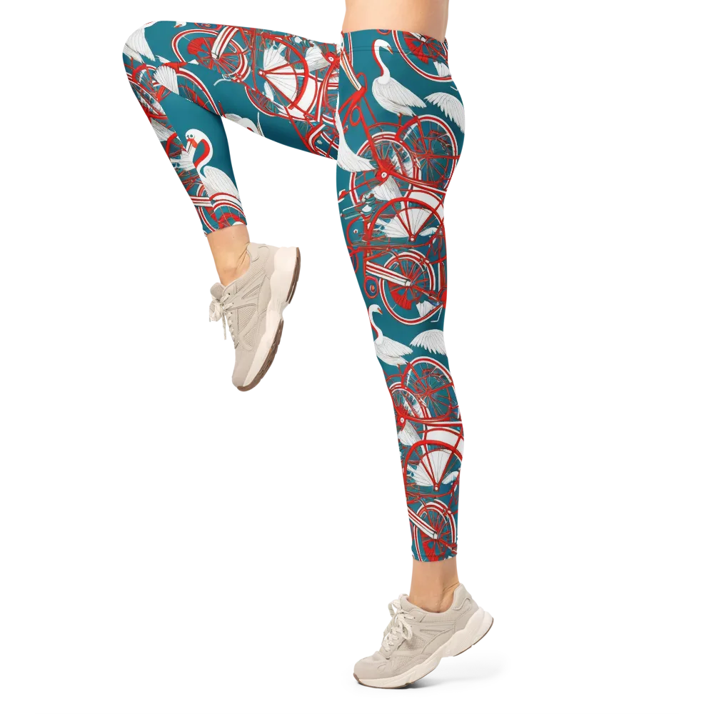 Scarlet Aviary on Leggings — Left
