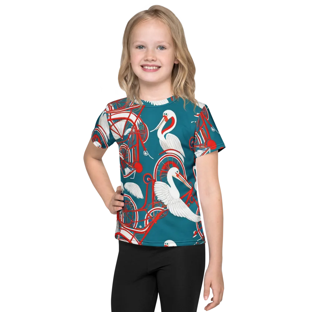 Scarlet Aviary on Kids Crew Neck T-Shirt — Front