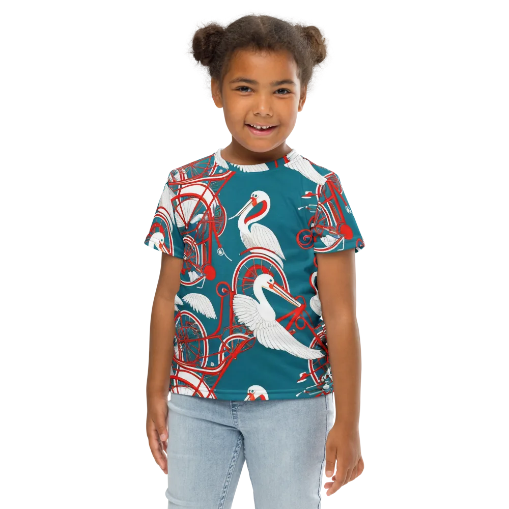 Scarlet Aviary on Kids Crew Neck T-Shirt — Front