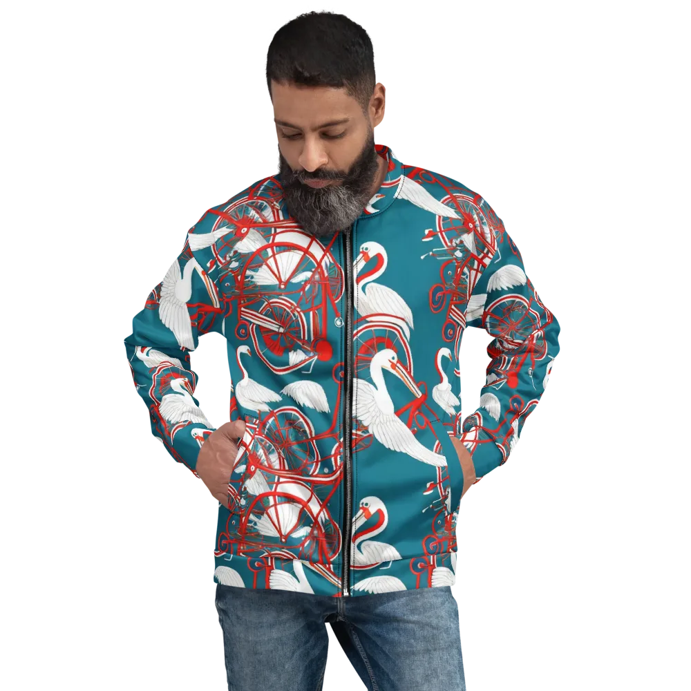 Scarlet Aviary on Bomber Jacket — Front