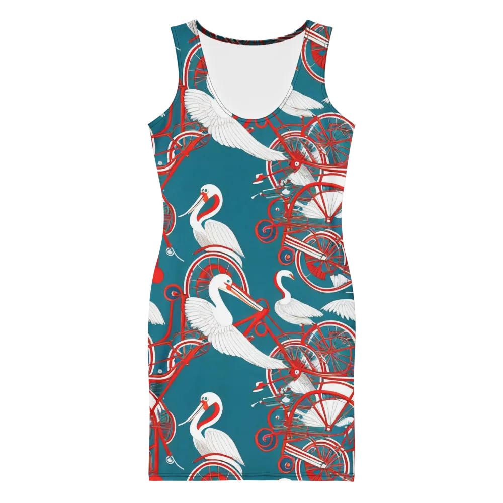 Scarlet Aviary on Bodycon Dress — Front