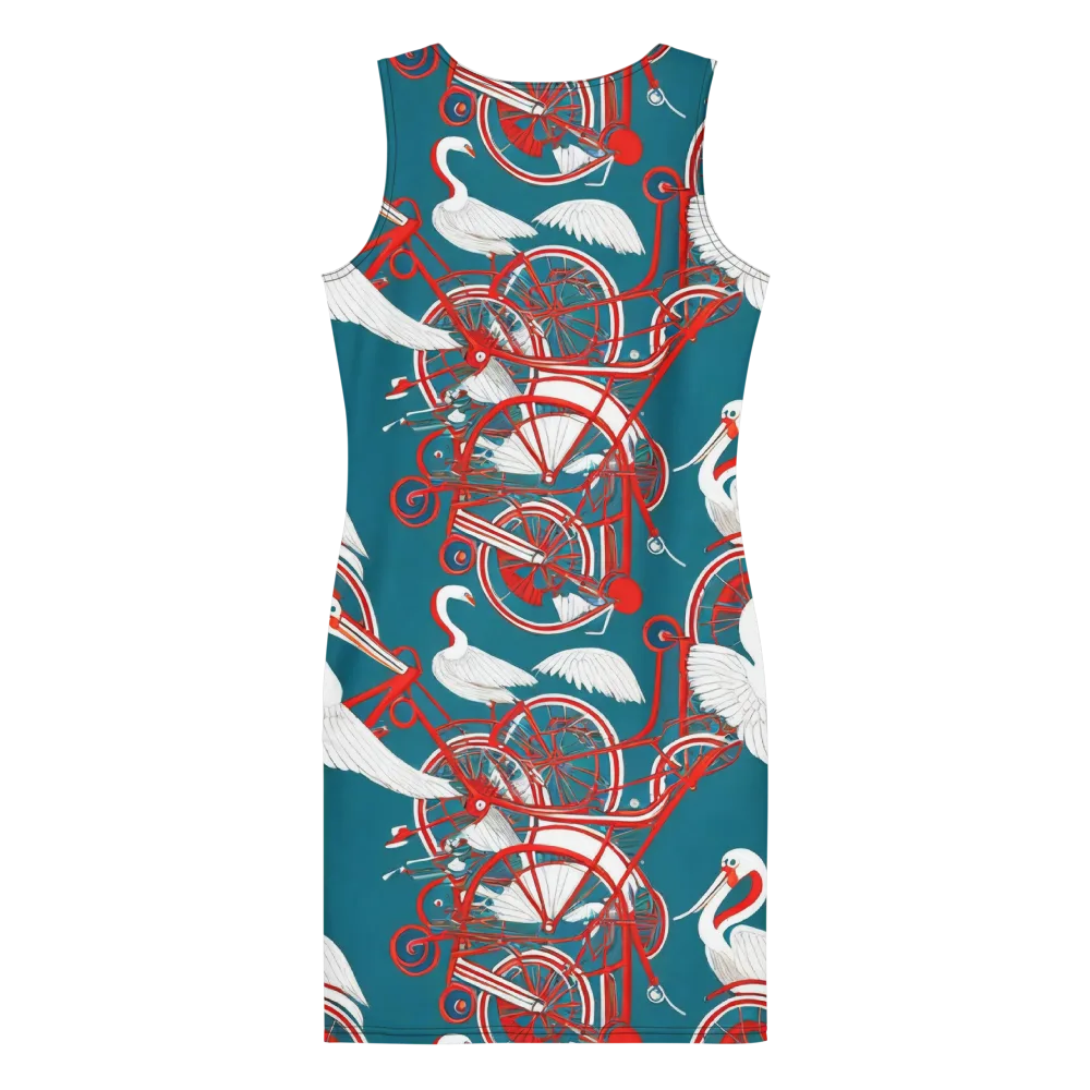 Scarlet Aviary on Bodycon Dress — Back