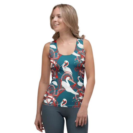 Scarlet Aviary on a Women's Tank Top