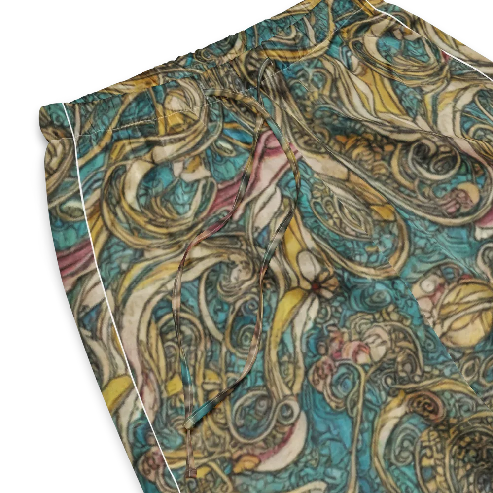 Turquoise Arabesque on Women's Pajama Pants — Product details