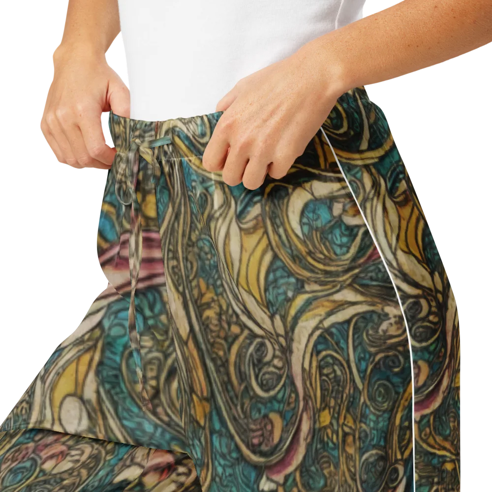 Turquoise Arabesque on Women's Pajama Pants — Product details