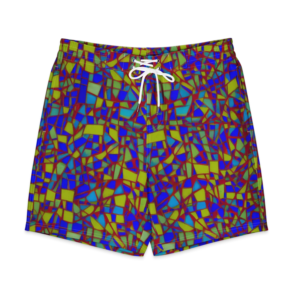 Chromatic Shatter on Men's Board Shorts — Front