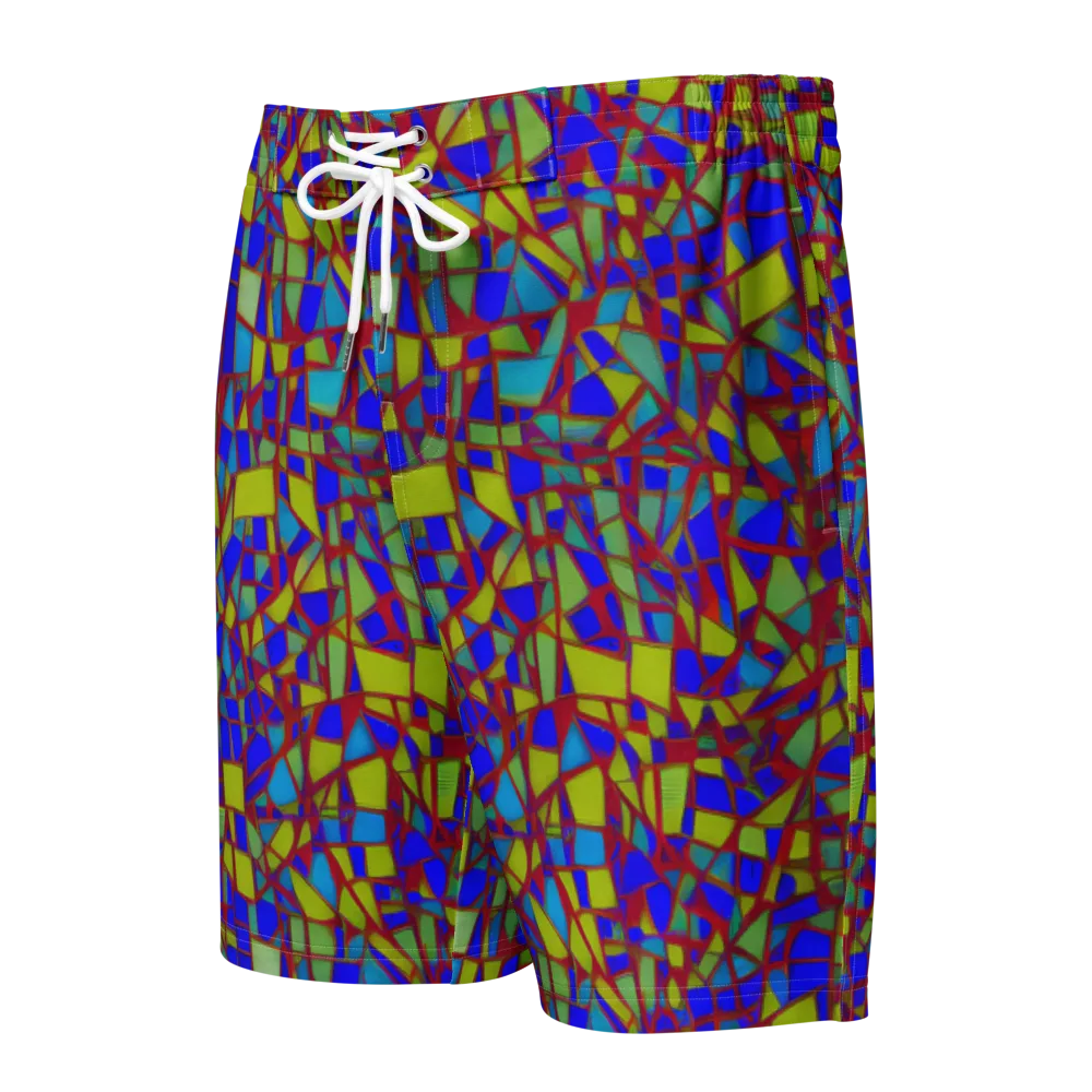Chromatic Shatter on Men's Board Shorts — Front