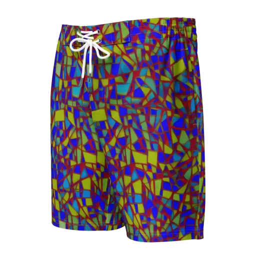 Chromatic Shatter on a Men's Board Shorts