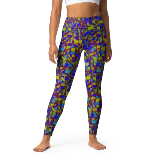 Chromatic Shatter on a Yoga Leggings