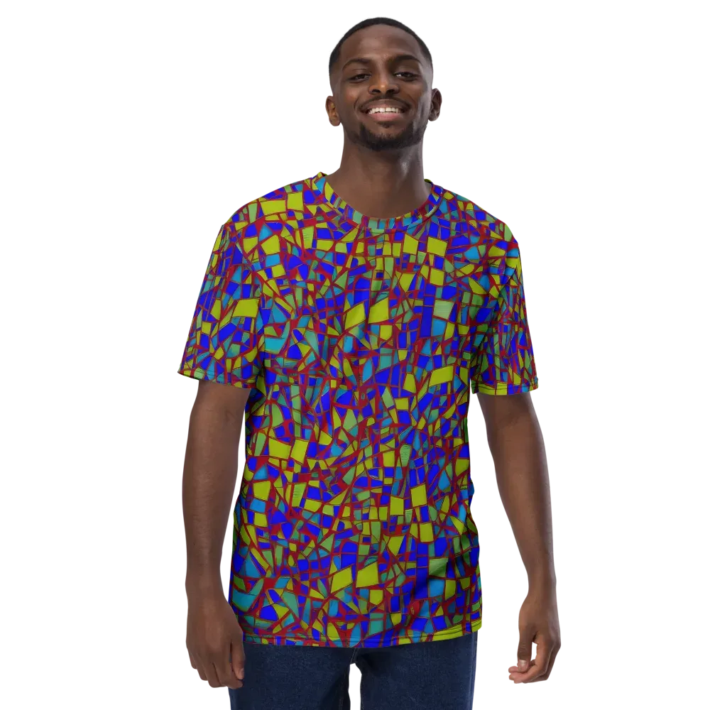 Chromatic Shatter on Men's Crew Neck T-Shirt — Front