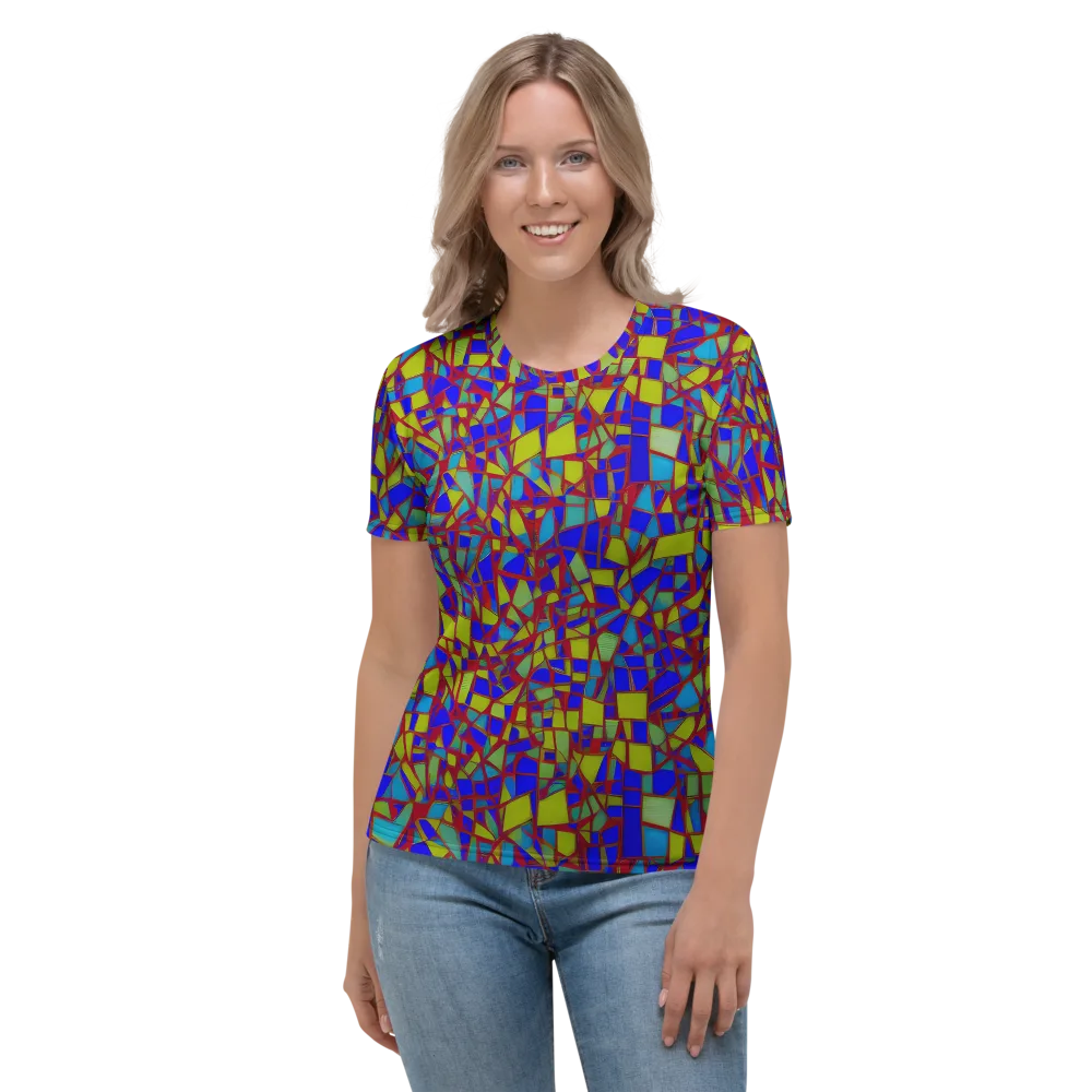 Chromatic Shatter on Women's Crew Neck T-Shirt — Front