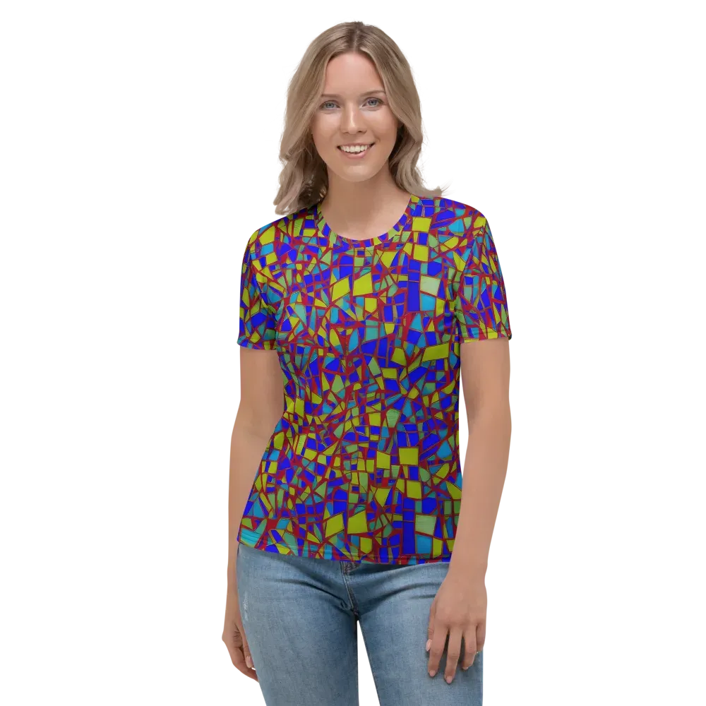 Chromatic Shatter on Women's Crew Neck T-Shirt — Front