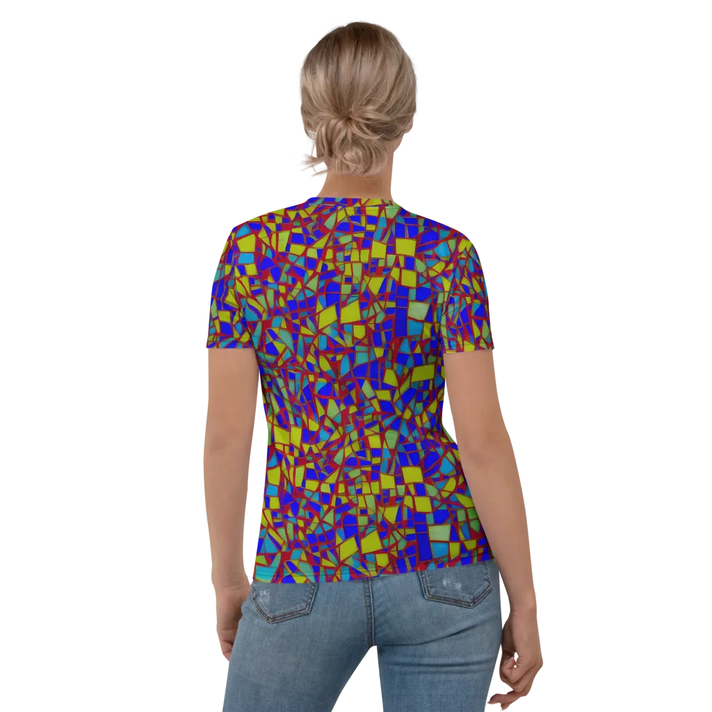 Chromatic Shatter on Women's Crew Neck T-Shirt — Back