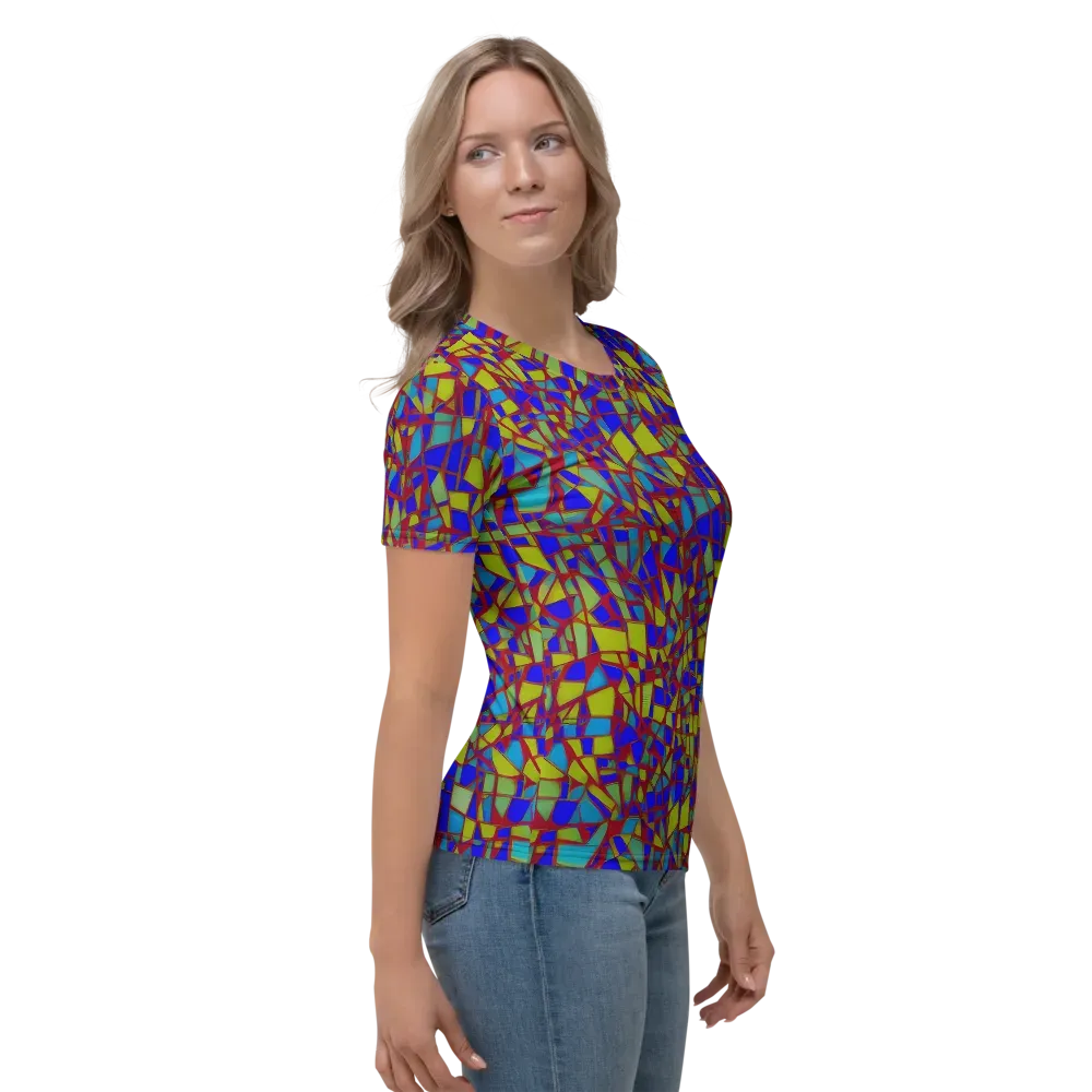 Chromatic Shatter on Women's Crew Neck T-Shirt — Right