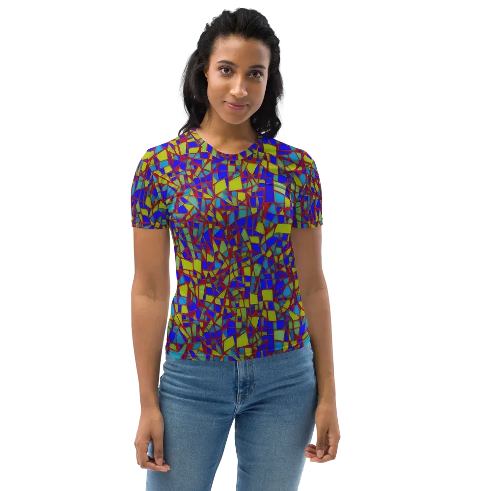 Chromatic Shatter on Women's Crew Neck T-Shirt — Front
