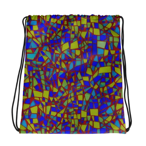 Chromatic Shatter on a Drawstring Bag