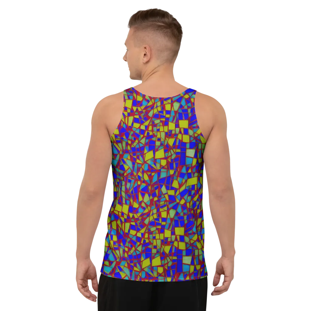 Chromatic Shatter on Men's Tank Top — Back