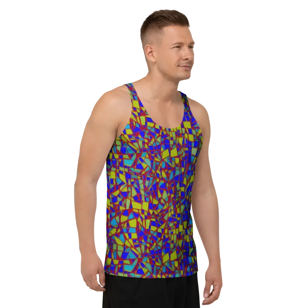 Chromatic Shatter on Men's Tank Top — Right Front