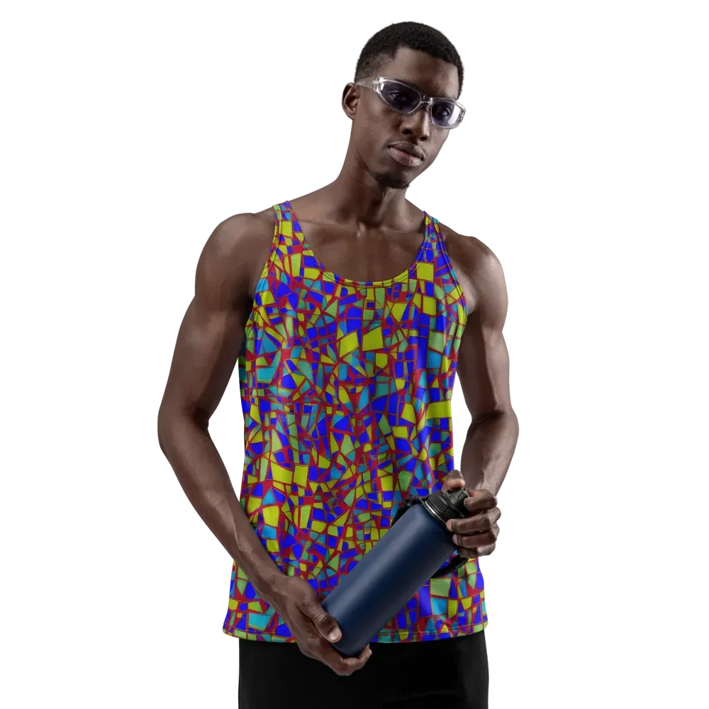 Chromatic Shatter on Men's Tank Top — Front