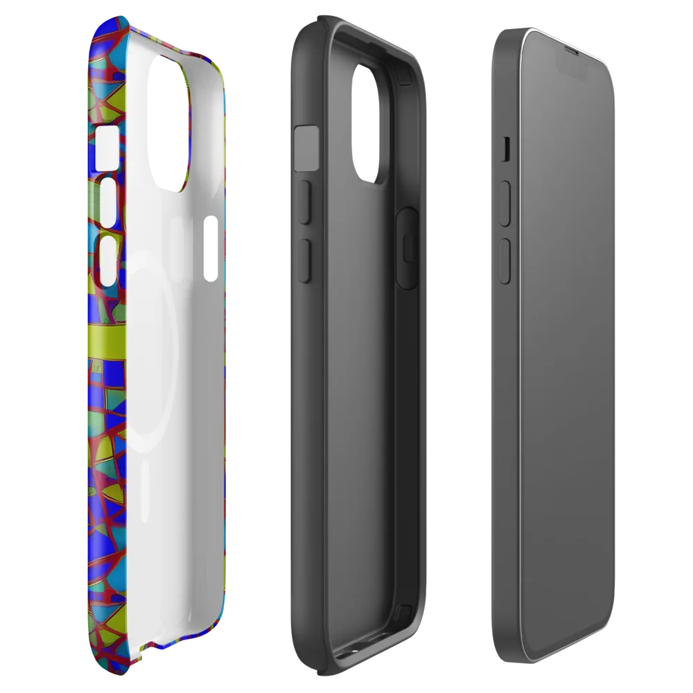 Chromatic Shatter on MagSafe Tough Case for iPhone® — Front