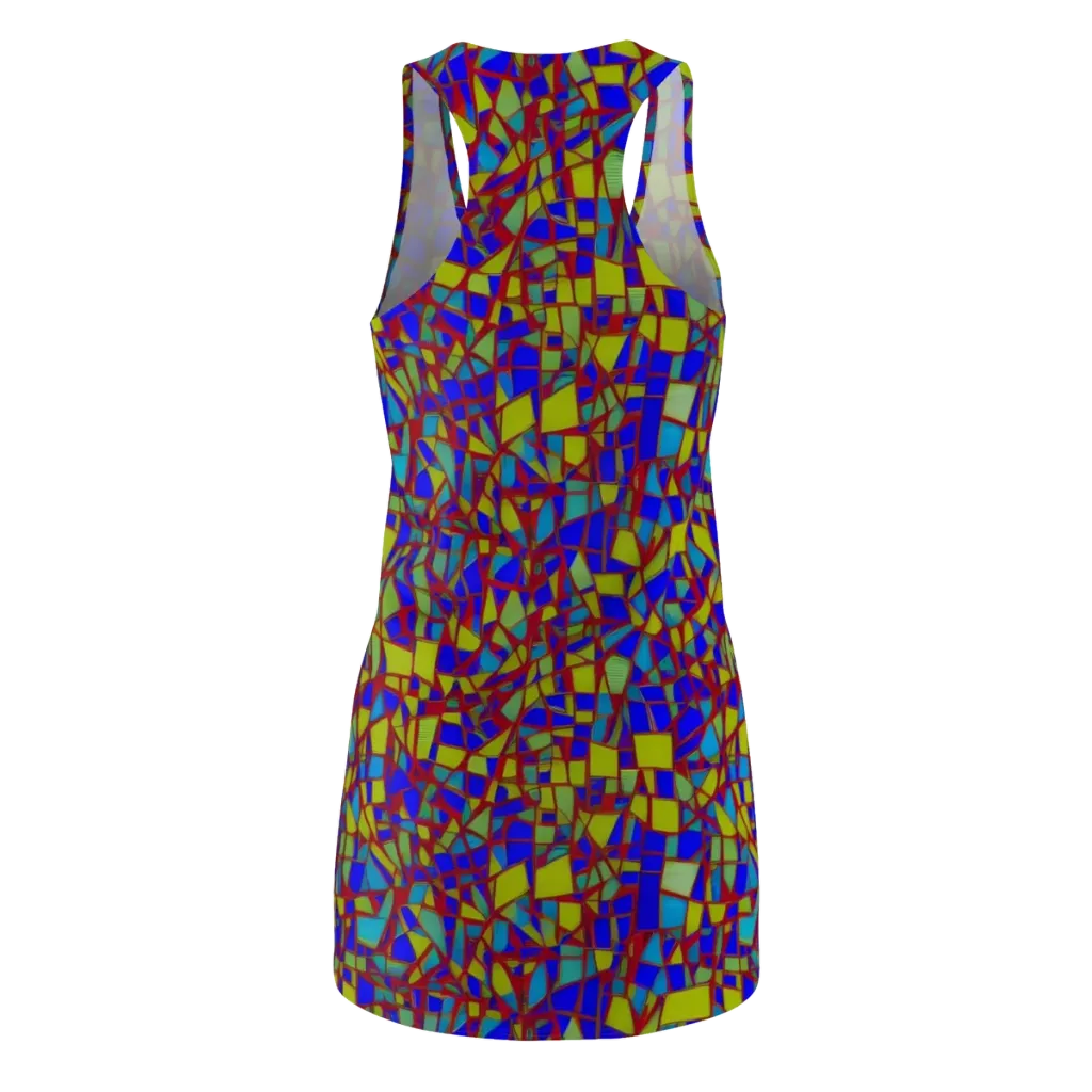 Chromatic Shatter on Racerback Dress — Back