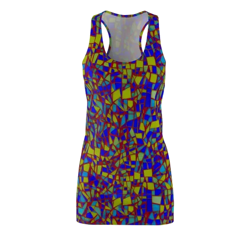 Chromatic Shatter on a Racerback Dress