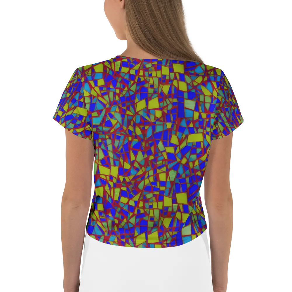 Chromatic Shatter on Crop Tee — Back