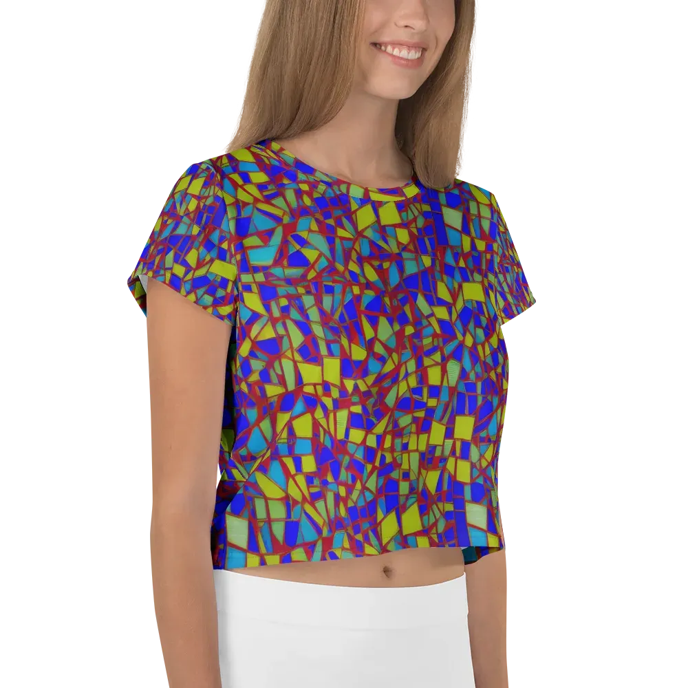 Chromatic Shatter on Crop Tee — Right