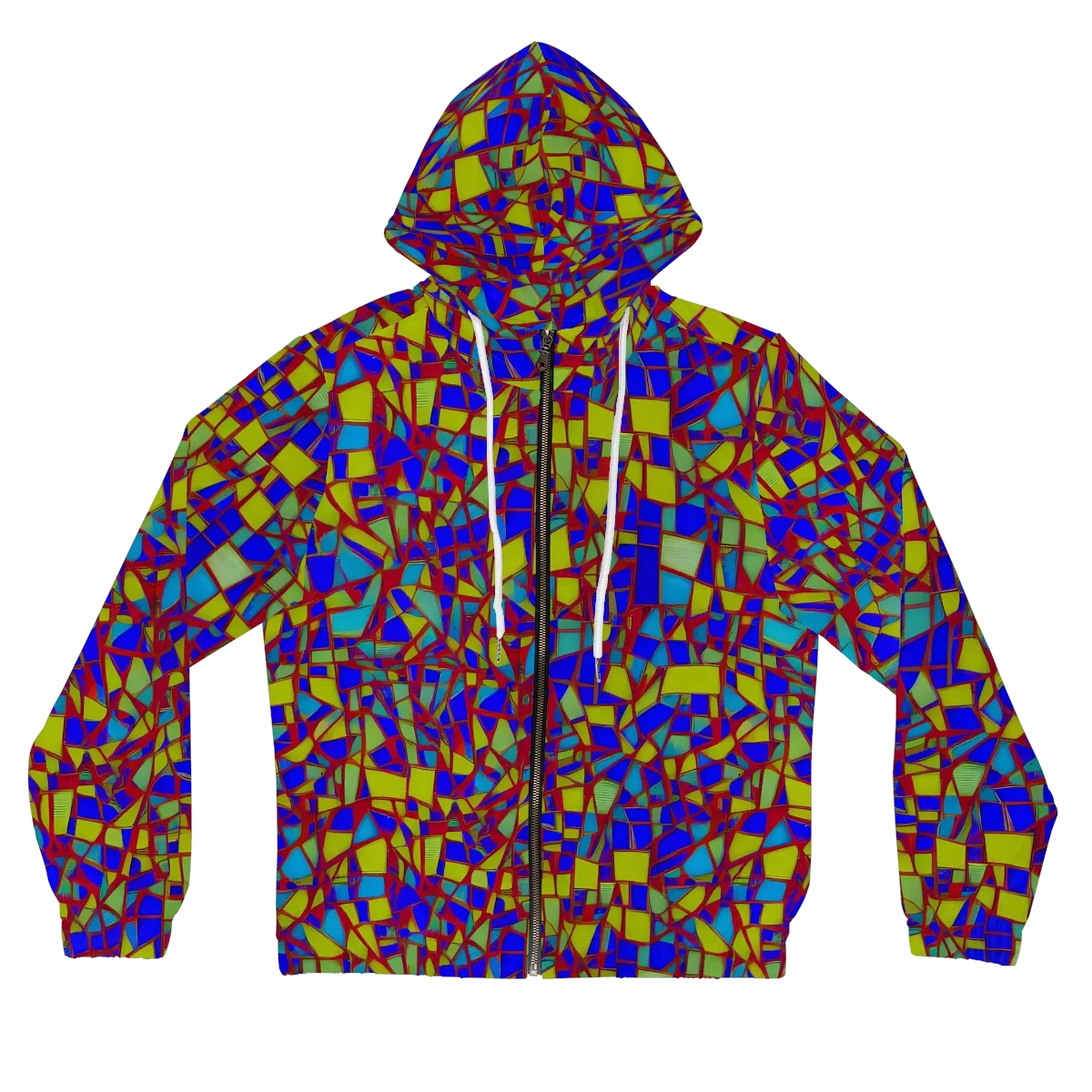 Chromatic Shatter on Women's Full-Zip Hoodie — Front