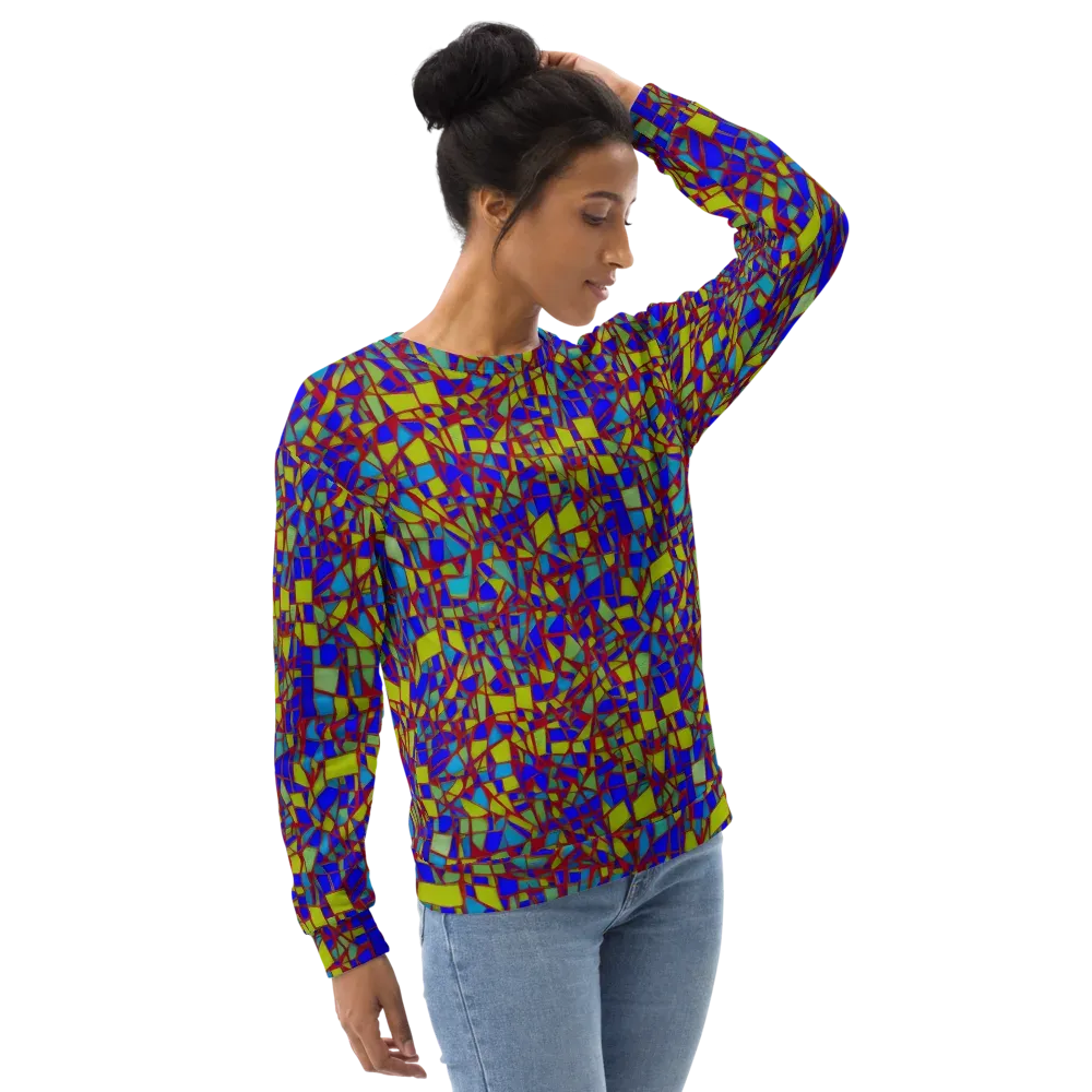 Chromatic Shatter on Sweatshirt — Right Front