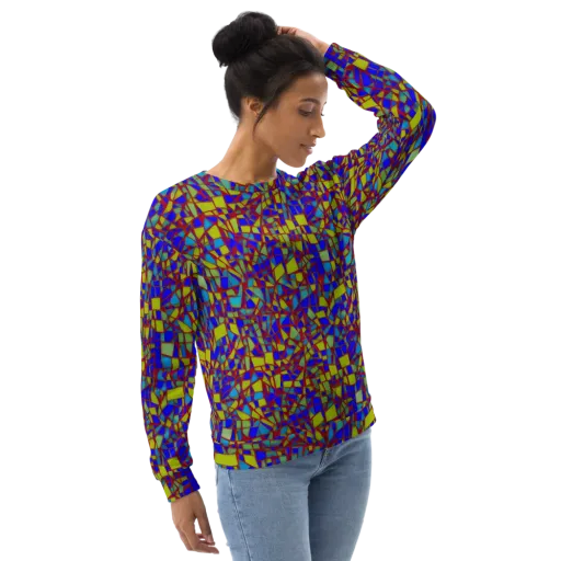 Chromatic Shatter on a Sweatshirt