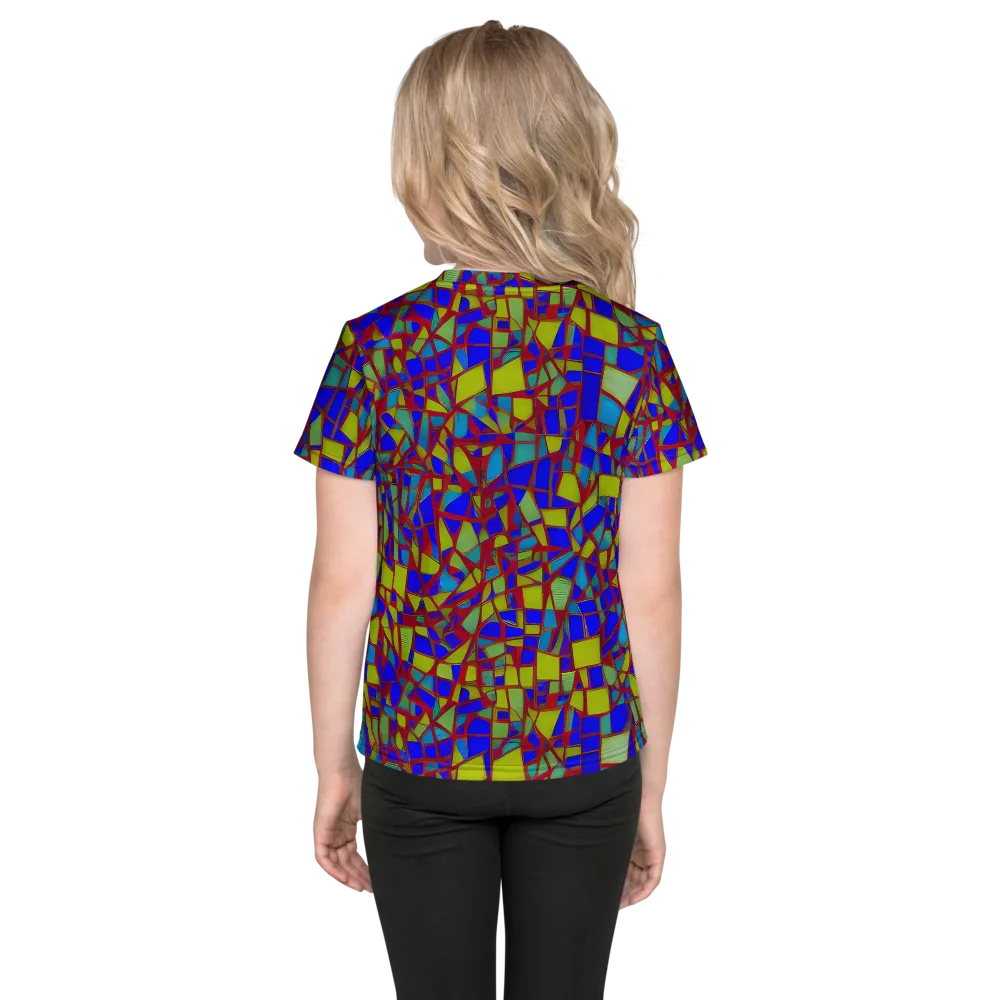 Chromatic Shatter on Kids Crew Neck T-Shirt — Back