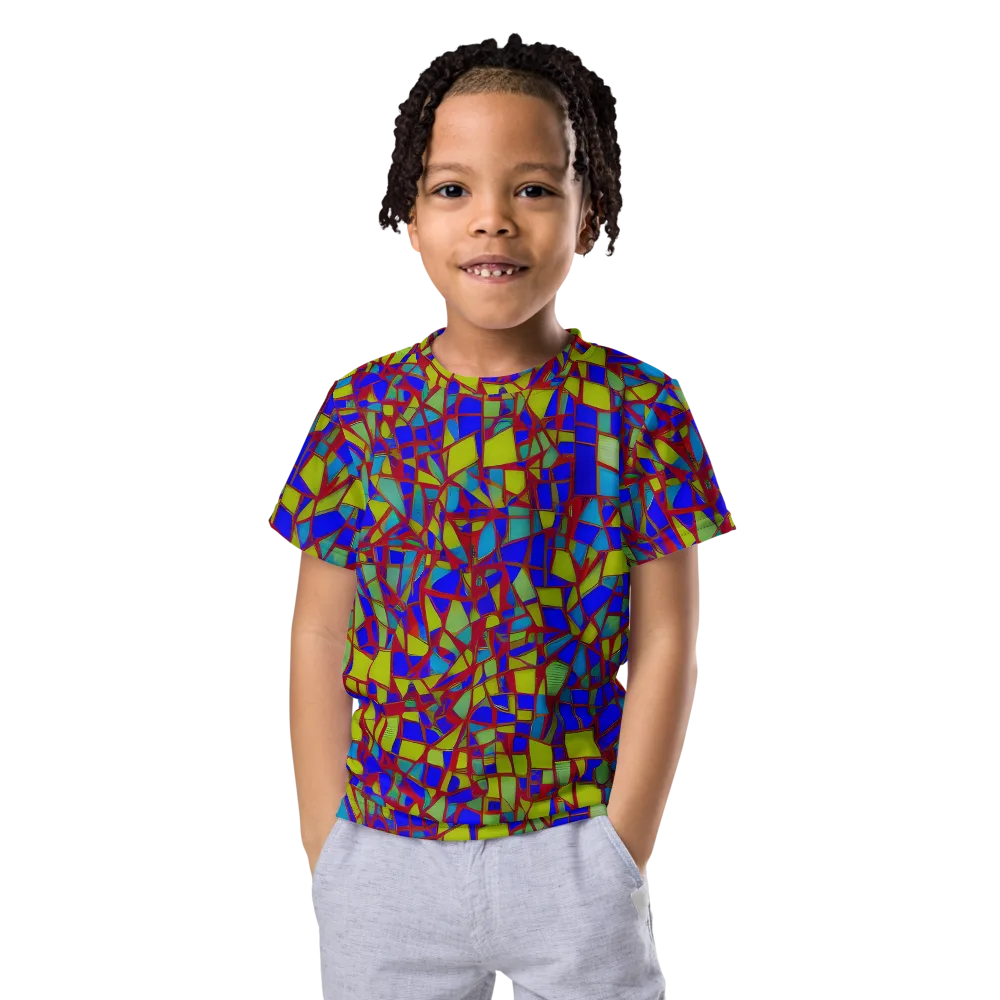Chromatic Shatter on Kids Crew Neck T-Shirt — Front