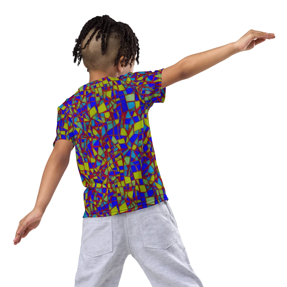 Chromatic Shatter on Kids Crew Neck T-Shirt — Back